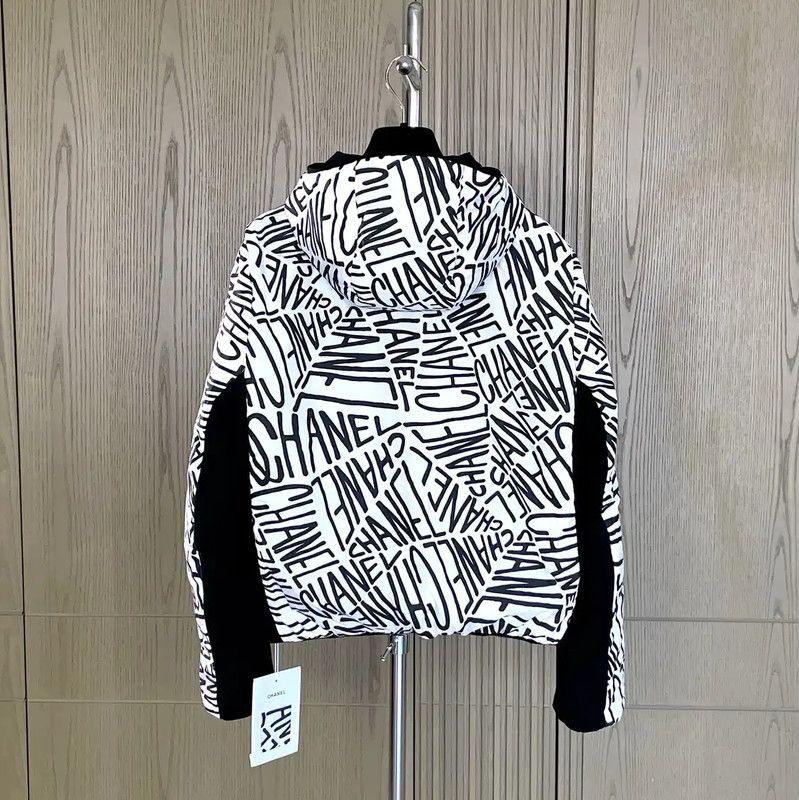 Chanel Chanel Winter Black Print Short Cotton Jacket 0089 Size S / US 4 / IT 40 - 3 Thumbnail