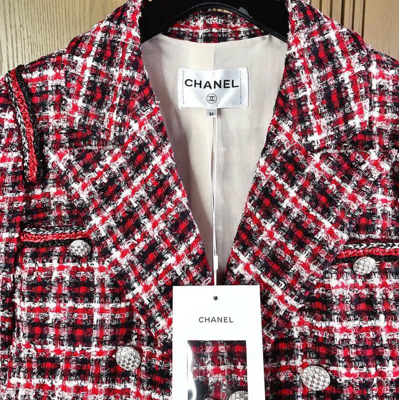 Chanel Chanel Color Block Wool Blend Women's Jacket 0089 Size S / US 4 / IT 40 - 8 Thumbnail