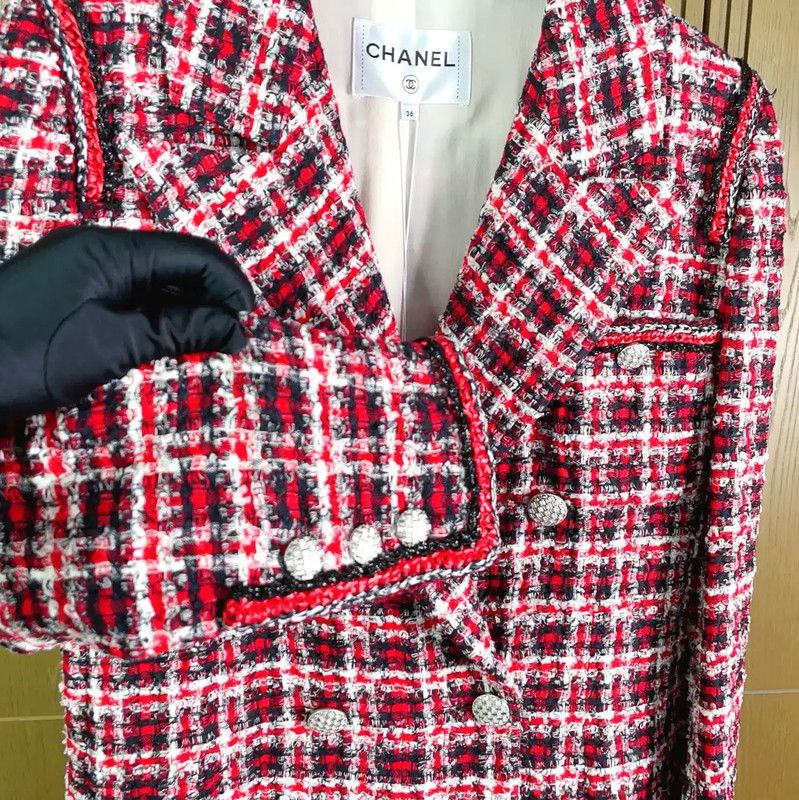 Chanel Chanel Color Block Wool Blend Women's Jacket 0089 Size S / US 4 / IT 40 - 5 Thumbnail