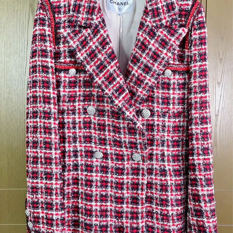 Chanel Chanel Colorblock Wool Blend Jacket 0089 Size M / US 6-8 / IT 42-44 - 4 Thumbnail