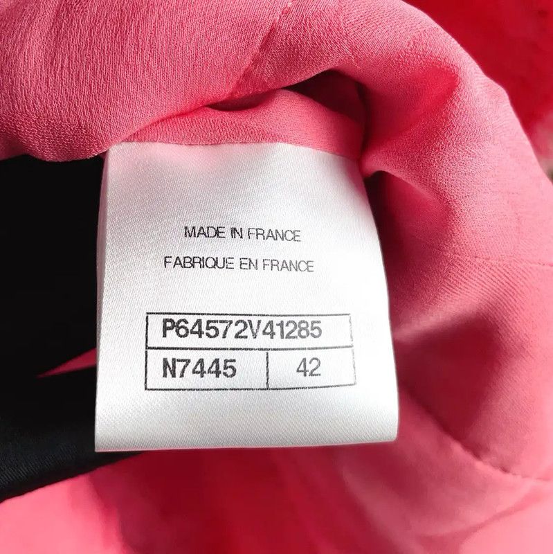 Chanel Chanel Pink Wool Blend Women’s Jacket 0089 Size L / US 10 / IT 46 - 8 Thumbnail