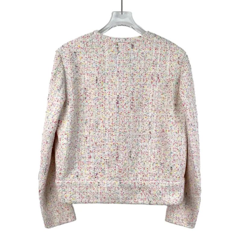 Chanel Chanel Pink Viscose Jacket for Women 0089 Size S / US 4 / IT 40 - 2 Thumbnail