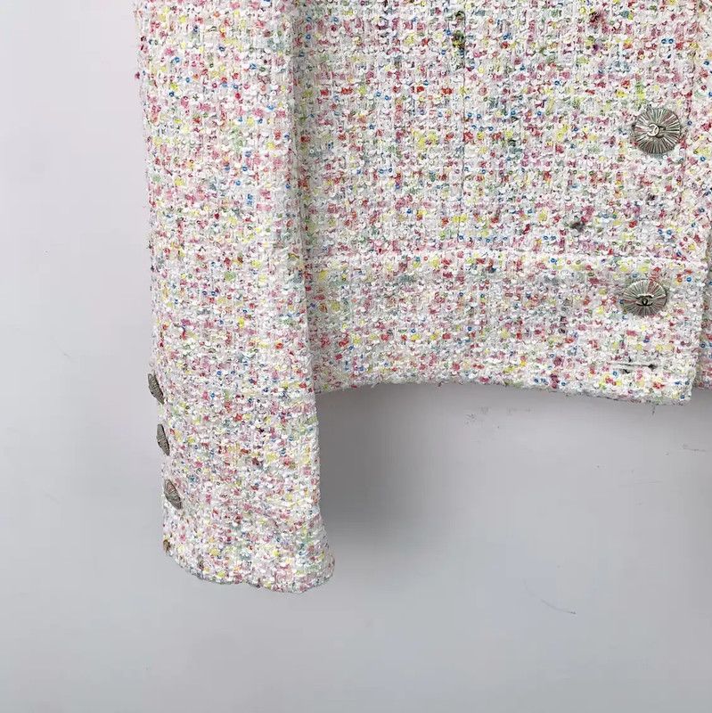 Chanel Chanel Pink Viscose Jacket for Women 0089 Size S / US 4 / IT 40 - 4 Thumbnail
