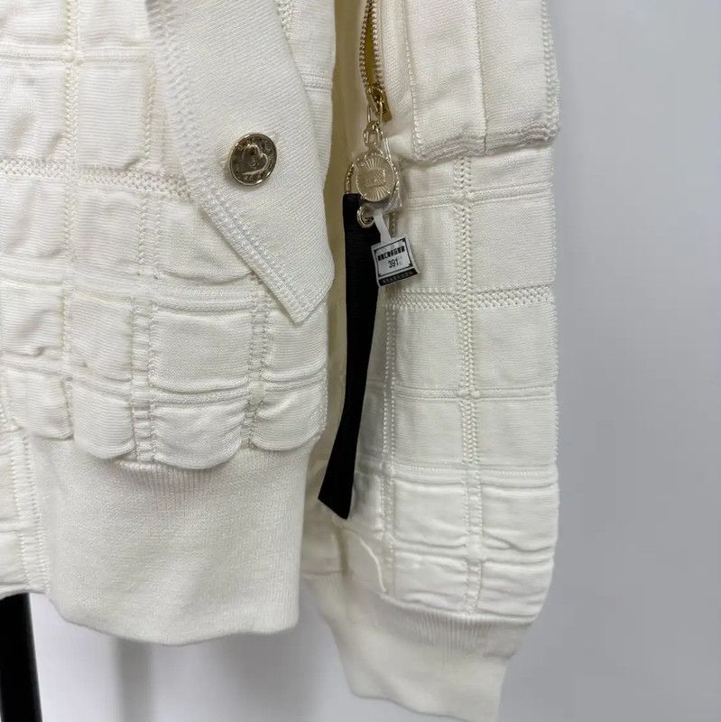 Chanel Chanel White Cotton Women's Jacket 0089 Size L / US 10 / IT 46 - 6 Thumbnail