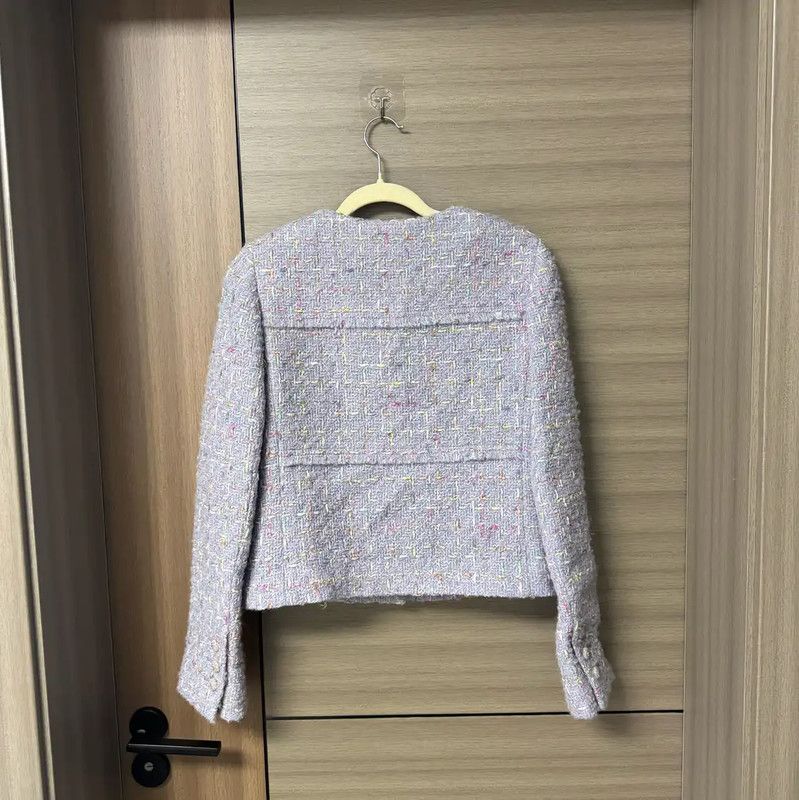 Chanel Chanel Purple Wool Women's Jacket 0089 Size XS / US 0-2 / IT 36-38 - 2 Thumbnail