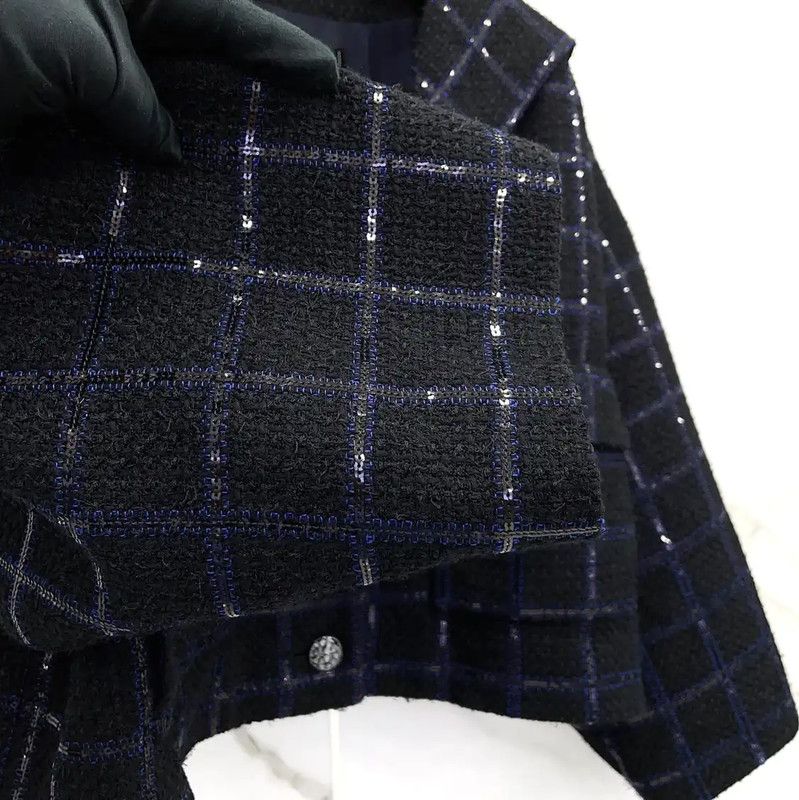 Chanel Chanel Dark Blue Cotton Blend Women's Jacket 0089 Size M / US 6-8 / IT 42-44 - 7 Thumbnail