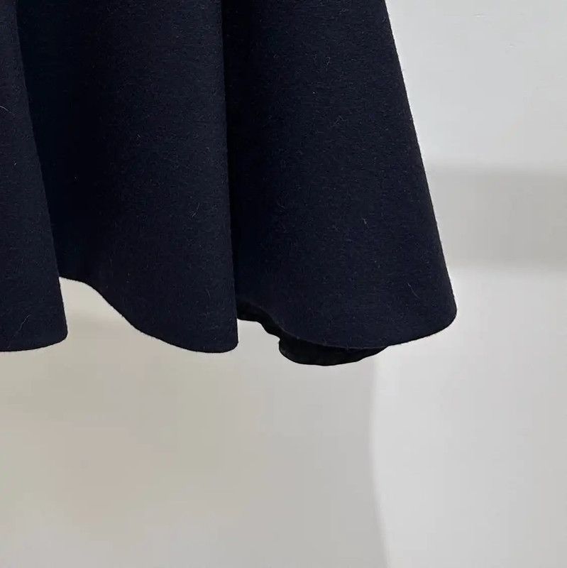 Miu Miu Miu Miu Black Wool Skirt Size S 0089 Size 23" - 4 Thumbnail