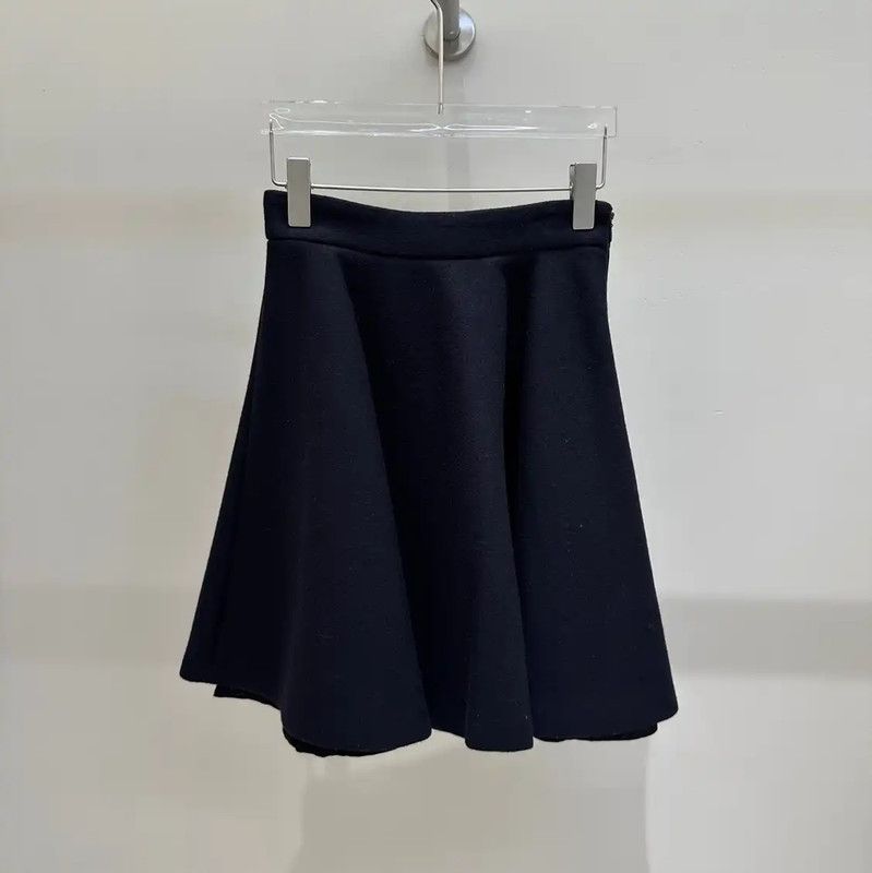Miu Miu Miu Miu Black Wool Skirt Size S 0089 Size 23" - 5 Thumbnail