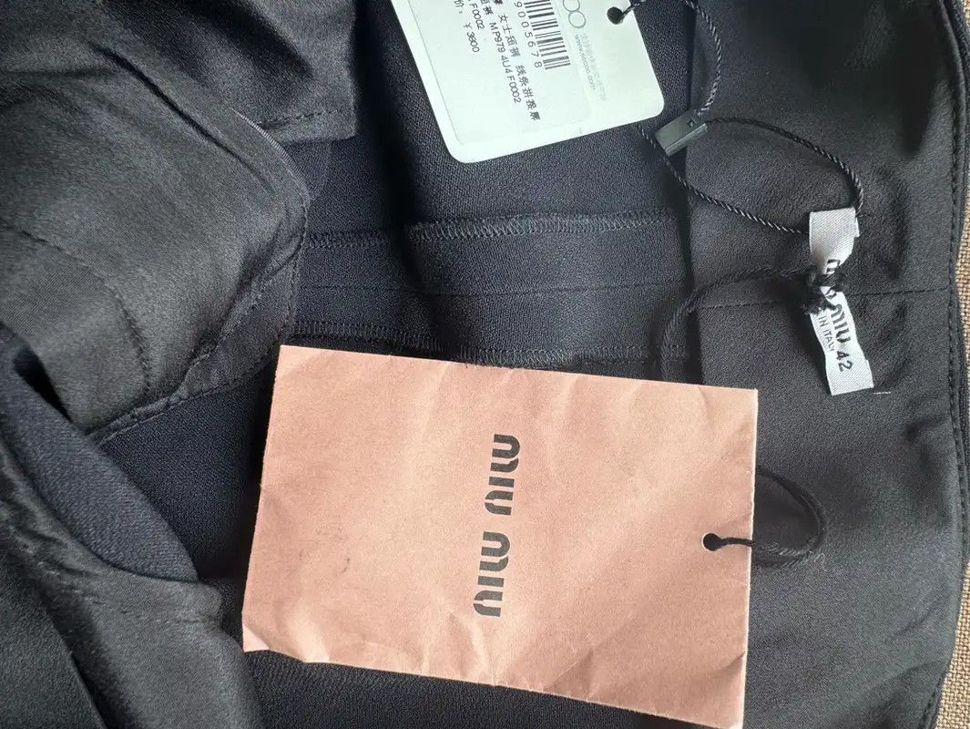 Miu Miu Miu Miu Summer Black Polyester Women's Shorts 0089 Size 32" / US 10 / IT 46 - 8 Thumbnail