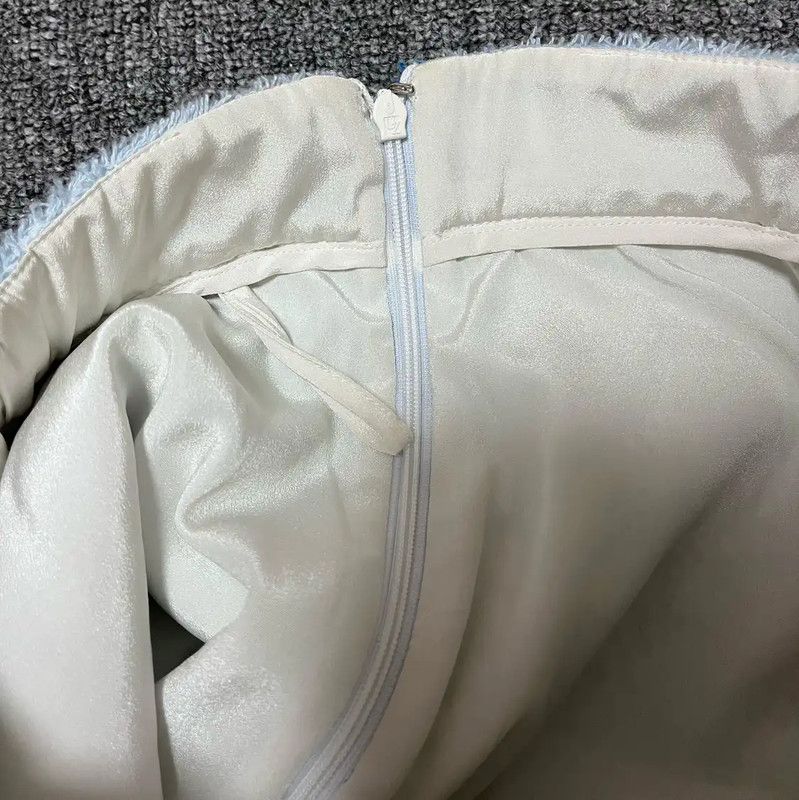 Miu Miu Miu Miu Summer Light Blue Women's Skirt 0089 Size 23" - 6 Thumbnail