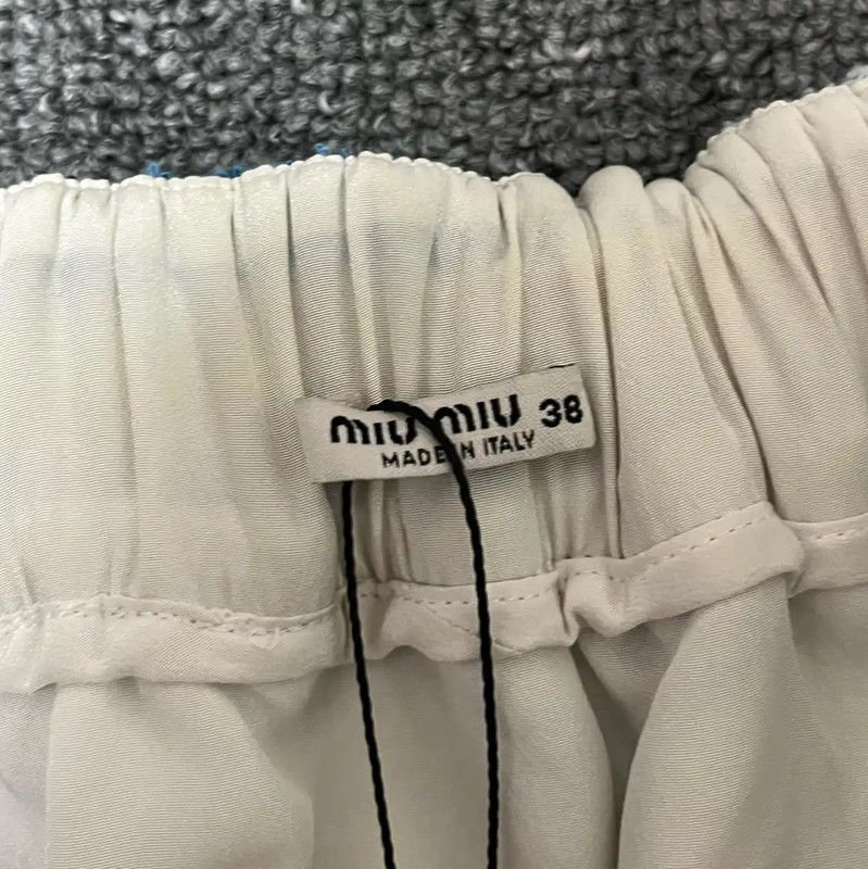Miu Miu Miu Miu Summer Light Blue Women's Skirt 0089 Size 23" - 4 Thumbnail