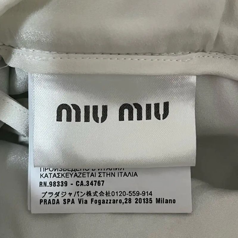 Miu Miu Miu Miu Summer Light Blue Women's Skirt 0089 Size 23" - 5 Thumbnail