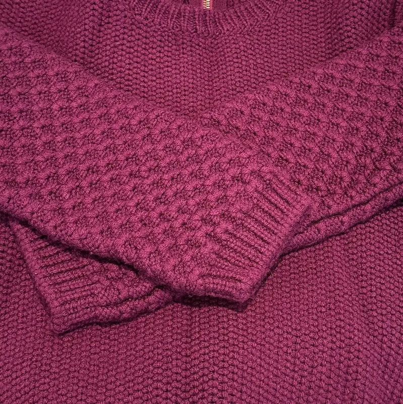 Miu Miu Miu Miu Burgundy Knit Long Sleeve Sweater 0089 Size M / US 6-8 / IT 42-44 - 6 Thumbnail