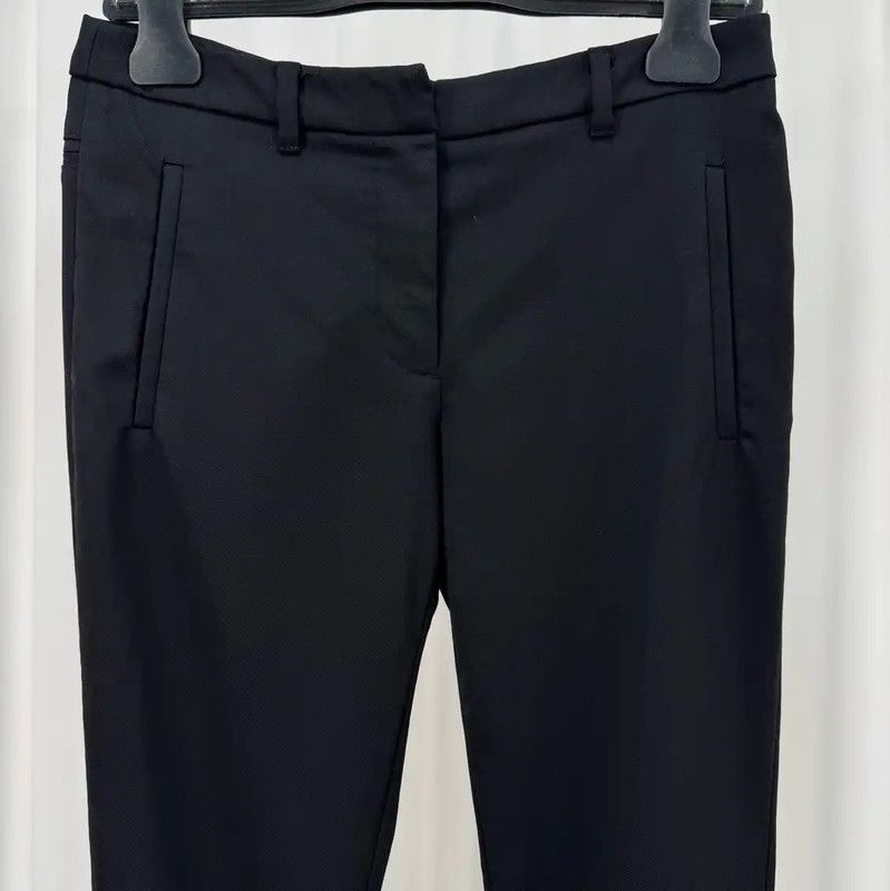Miu Miu Miu Miu Black Wool Logo Women's Casual Pants 0089 Size 23" - 3 Thumbnail