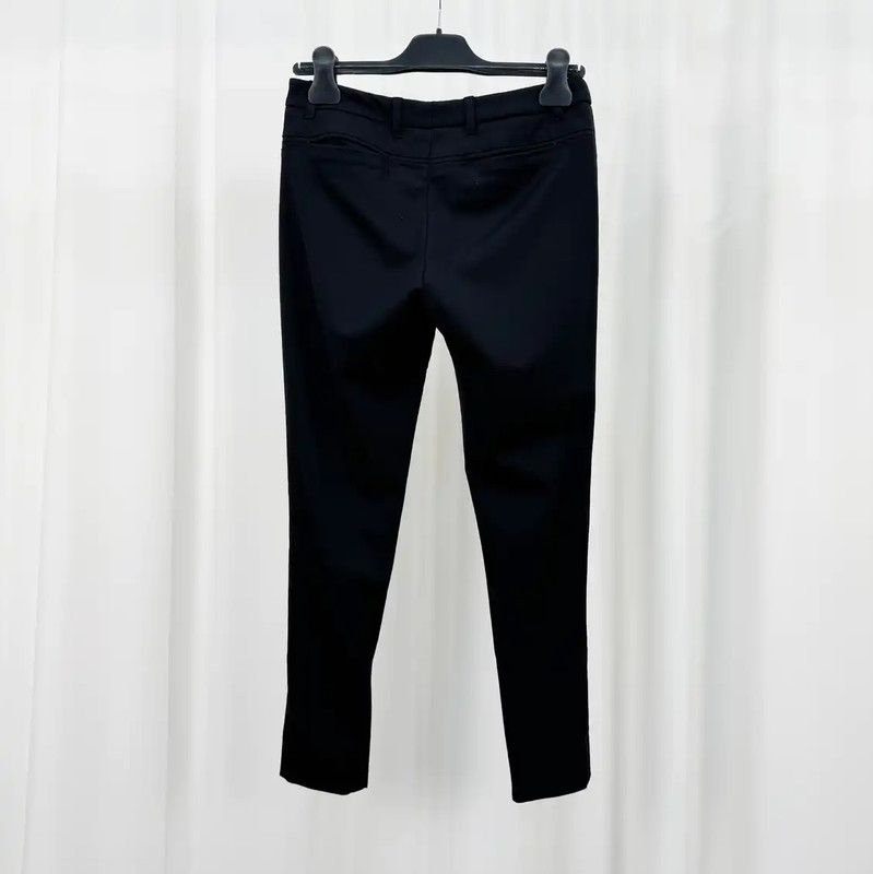 Miu Miu Miu Miu Black Wool Logo Women's Casual Pants 0089 Size 23" - 2 Thumbnail