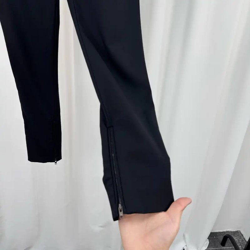Miu Miu Miu Miu Black Wool Logo Women's Casual Pants 0089 Size 23" - 4 Thumbnail