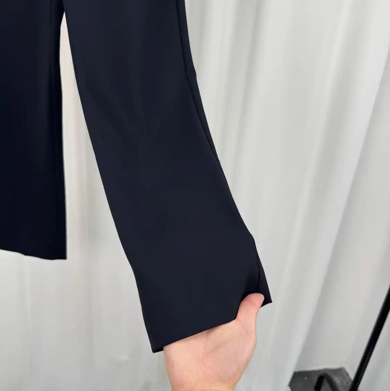 Miu Miu Miu Miu Black Wool Casual Pants for Women 0089 Size 23" - 4 Thumbnail