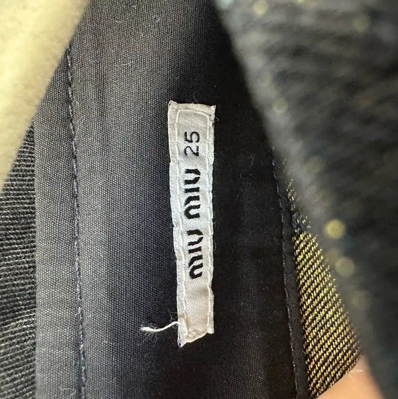 Miu Miu Miu Miu Black Cotton Women's Shorts 0089 Size 23" - 4 Thumbnail