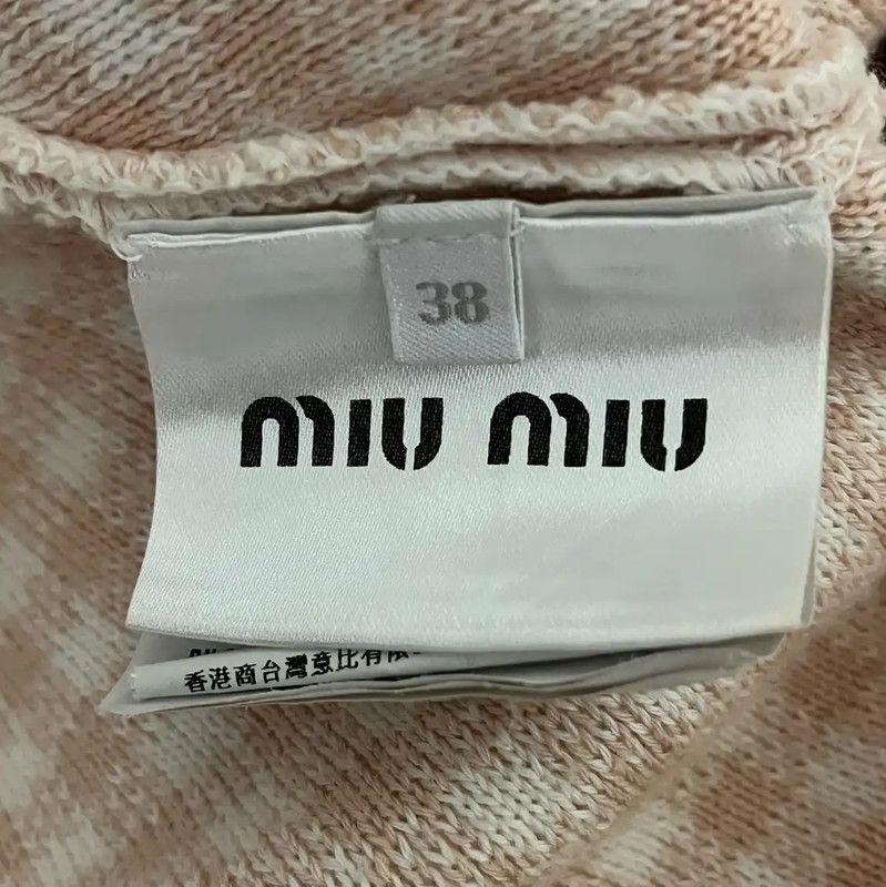 Miu Miu Miu Miu Summer Pink Cotton Skirt 0089 Size 24" / US 00 / IT 34 - 5 Thumbnail