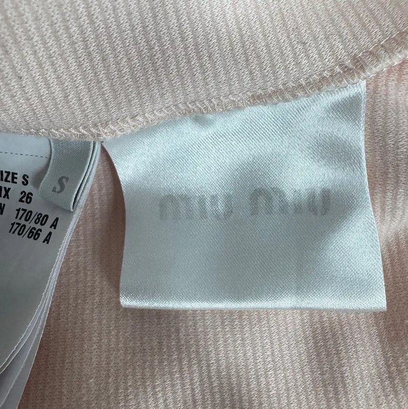 Miu Miu Miu Miu Pink Cotton Women's Dress 0089 Size S / US 4 / IT 40 - 5 Thumbnail