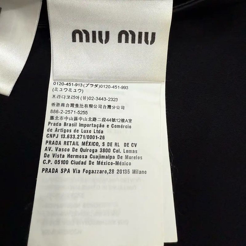 Miu Miu Miu Miu Black Cotton Ladies Skirt Size S 0089 Size 23" - 4 Thumbnail