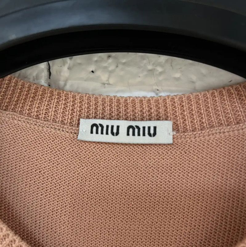 Miu Miu Miu Miu Blush Pink Cotton Dress 0089 Size M / US 6-8 / IT 42-44 - 4 Thumbnail
