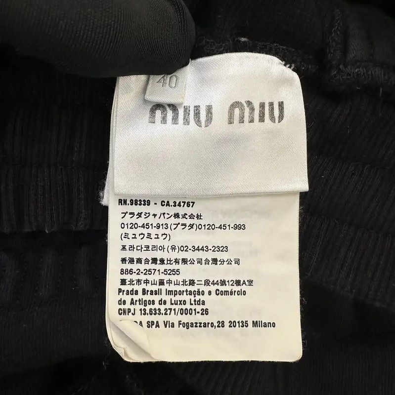 Miu Miu Miu Miu Black Casual Cotton Shorts for Women 0089 Size 23" - 8 Thumbnail