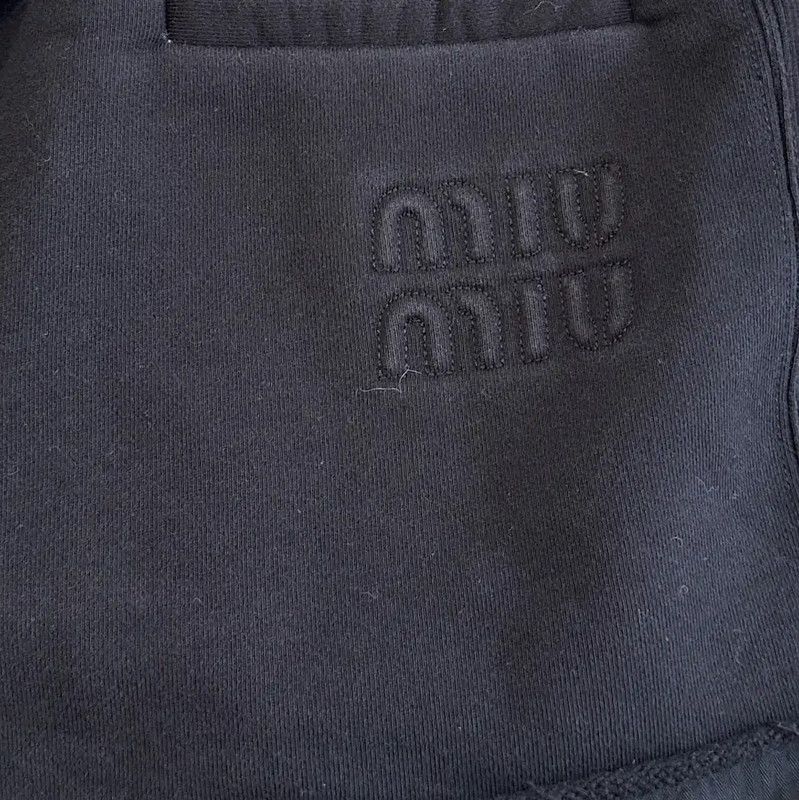Miu Miu Miu Miu Black Casual Cotton Shorts for Women 0089 Size 23" - 6 Thumbnail