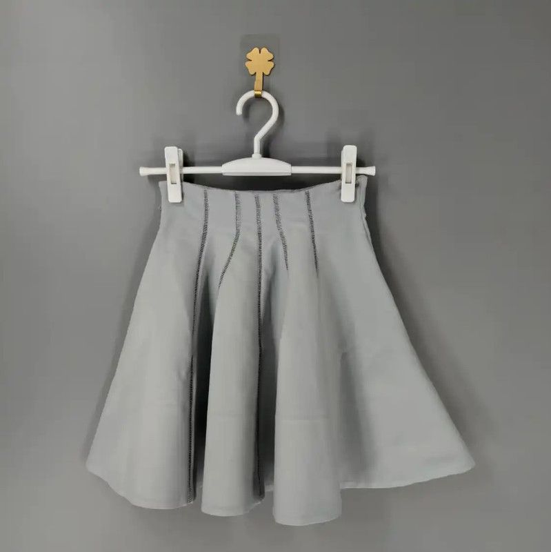 Miu Miu Miu Miu Blue Cotton Women's Skirt 0089 Size 27" / US 4 / IT 40 - 2 Thumbnail