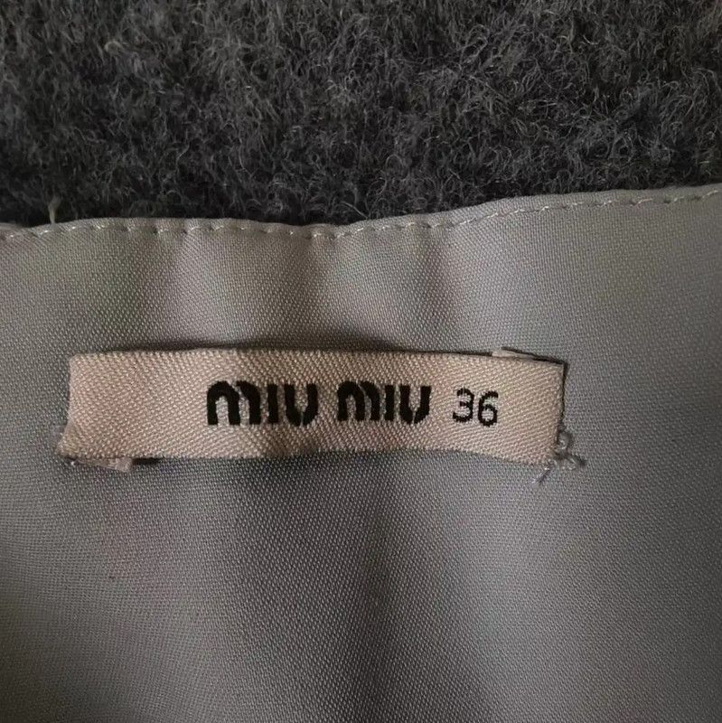 Miu Miu Miu Miu Blue Cotton Women's Skirt 0089 Size 27" / US 4 / IT 40 - 4 Thumbnail
