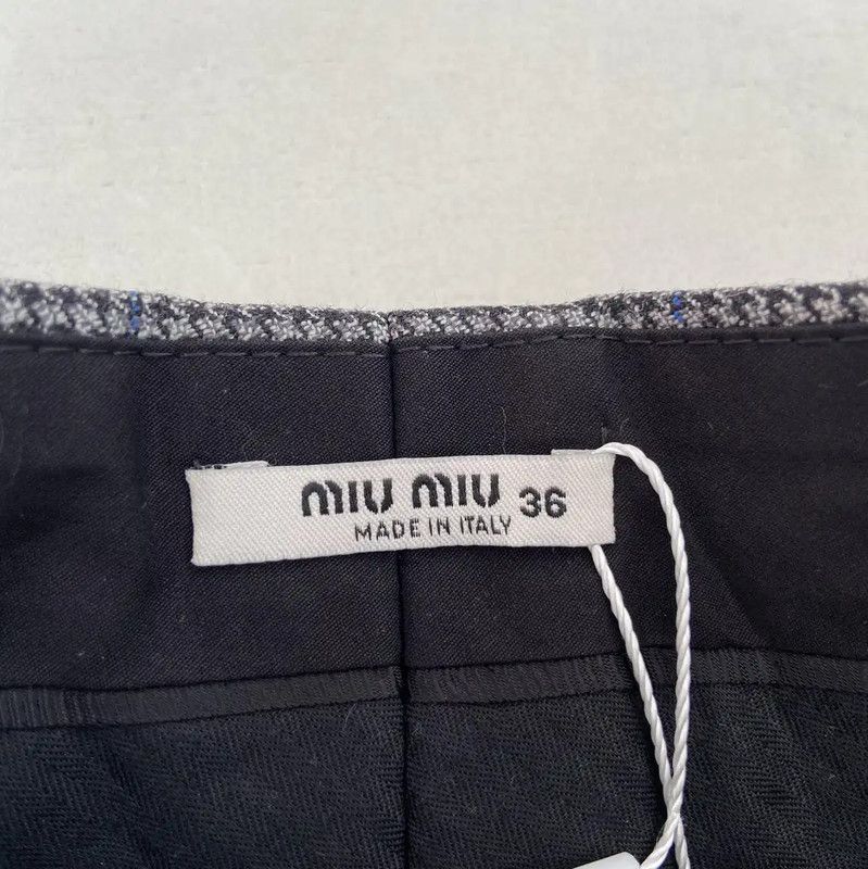 Miu Miu Miu Miu Gray Wool Women's Shorts 0089 Size 23" - 5 Thumbnail