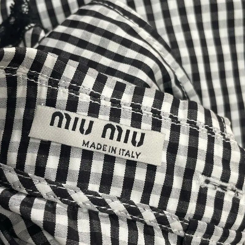 Miu Miu Miu Miu Sleeveless Checkered Blouse for Summer 0089 Size XS / US 0-2 / IT 36-38 - 5 Thumbnail