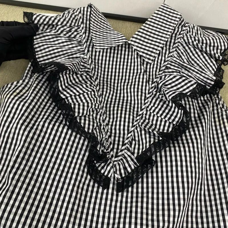Miu Miu Miu Miu Sleeveless Checkered Blouse for Summer 0089 Size XS / US 0-2 / IT 36-38 - 7 Thumbnail