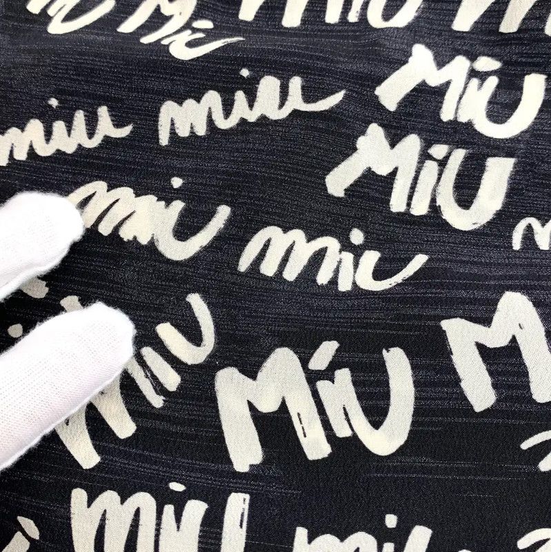 Miu Miu Miu Miu Black Silk Women's Midi Skirt 0089 Size 23" - 9 Thumbnail