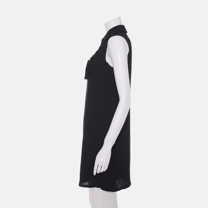 Miu Miu Miu Miu Black Mid-Length Dress for Women 0089 Size XXS / US 00 / IT 34 - 3 Thumbnail