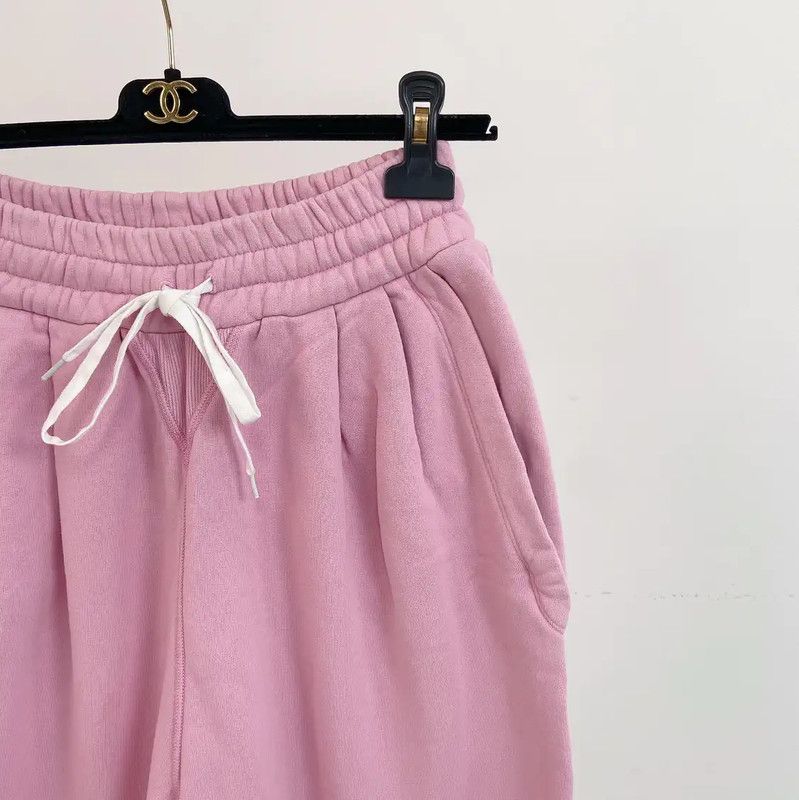 Miu Miu Miu Miu Pink Cotton Casual Pants for Women 0089 Size 23" - 3 Thumbnail
