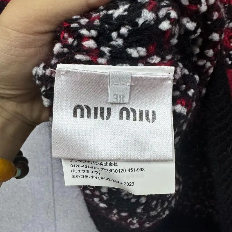 Miu Miu Miu Miu Colorful Wool Women’s T-Shirt 0089 Size ONE SIZE - 5 Thumbnail