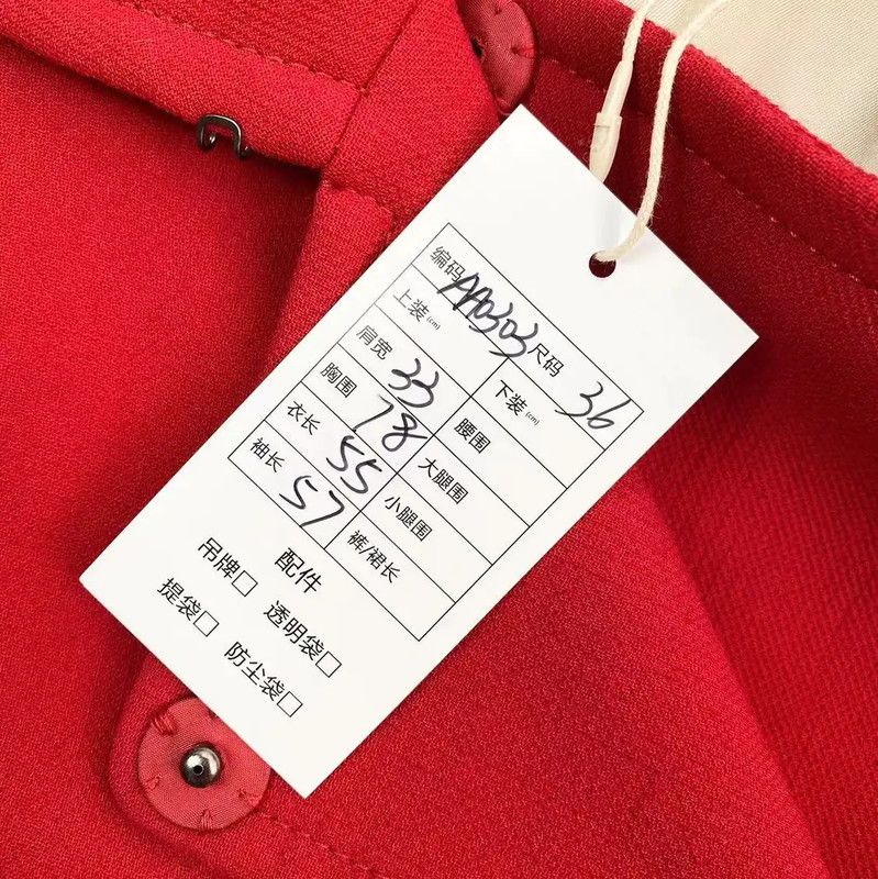 Miu Miu Miu Miu Red Women’s Jacket 0089 Size ONE SIZE - 6 Thumbnail