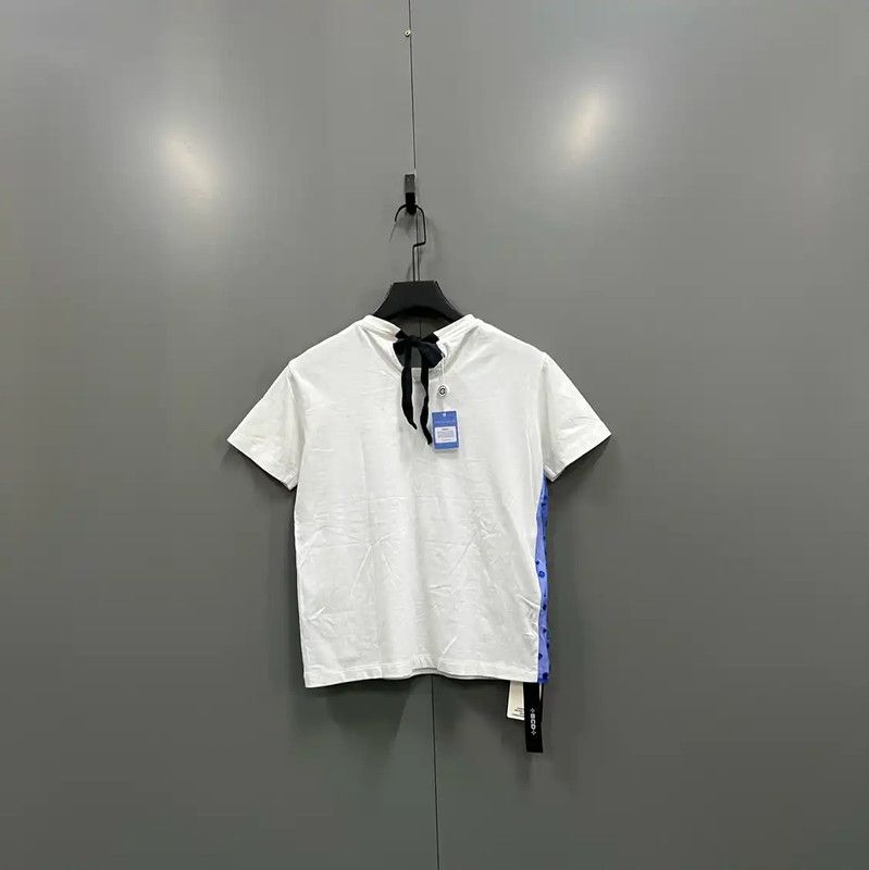 Miu Miu Miu Miu Summer Blue Cotton Short Sleeve T-Shirt 0089 Size S / US 4 / IT 40 - 3 Thumbnail