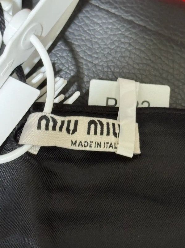 Miu Miu Miu Miu Black Silk Pleated Skirt 0089 Size 23" - 3 Thumbnail