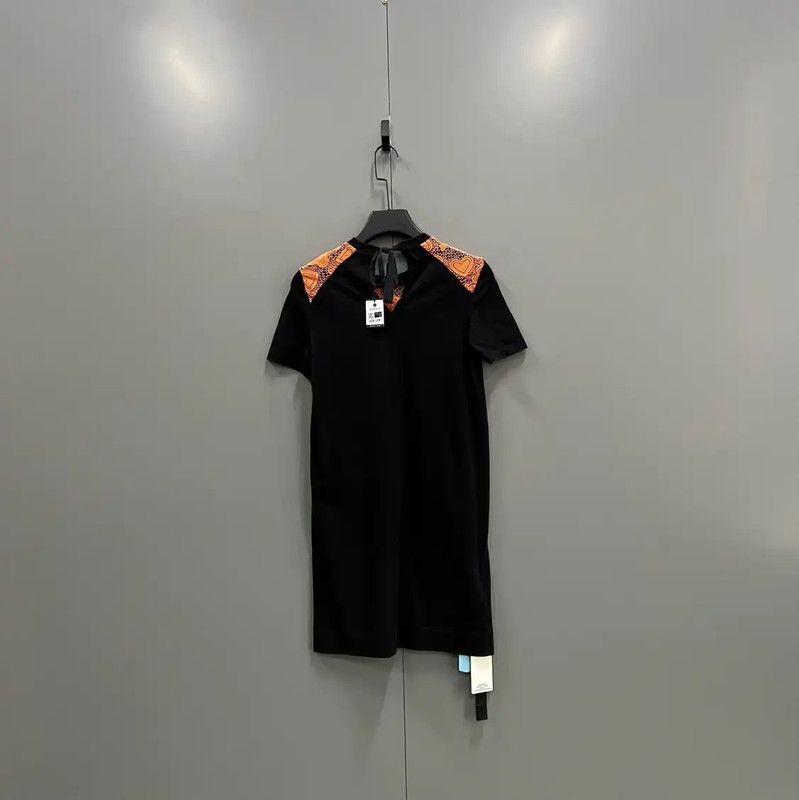 Miu Miu Black Short Sleeve Dress 0089