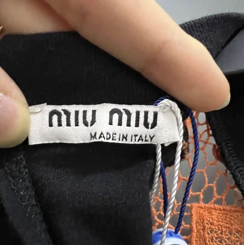 Miu Miu Black Short Sleeve Dress 0089