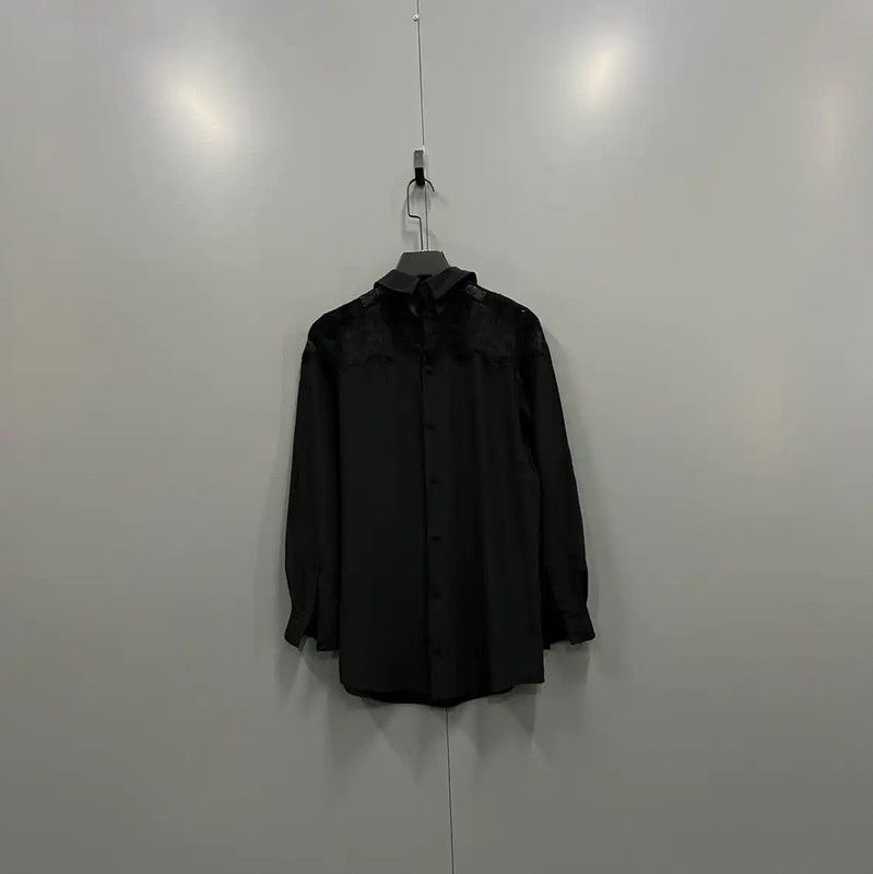 Miu Miu Miu Miu Black Cotton Long Sleeve Shirt 0089 Size ONE SIZE - 2 Thumbnail