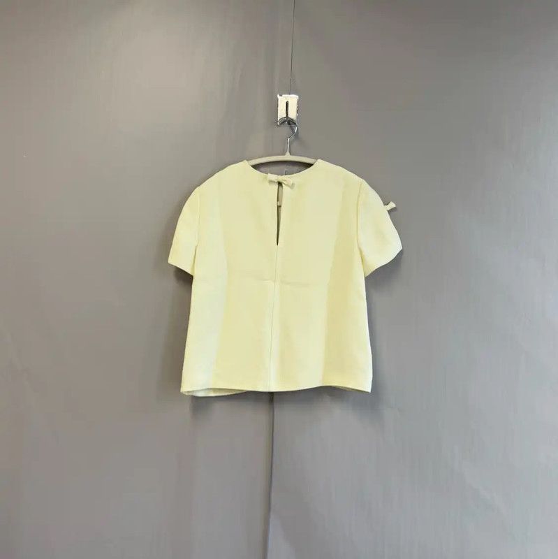Miu Miu Miu Miu Beige Women's T-Shirt in Size M 0089 Size M / US 6-8 / IT 42-44 - 2 Thumbnail