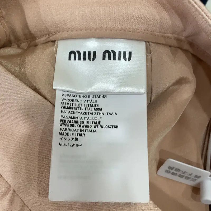 Miu Miu Miu Miu Pink Cotton Women's Skirt 0089 Size 23" - 6 Thumbnail