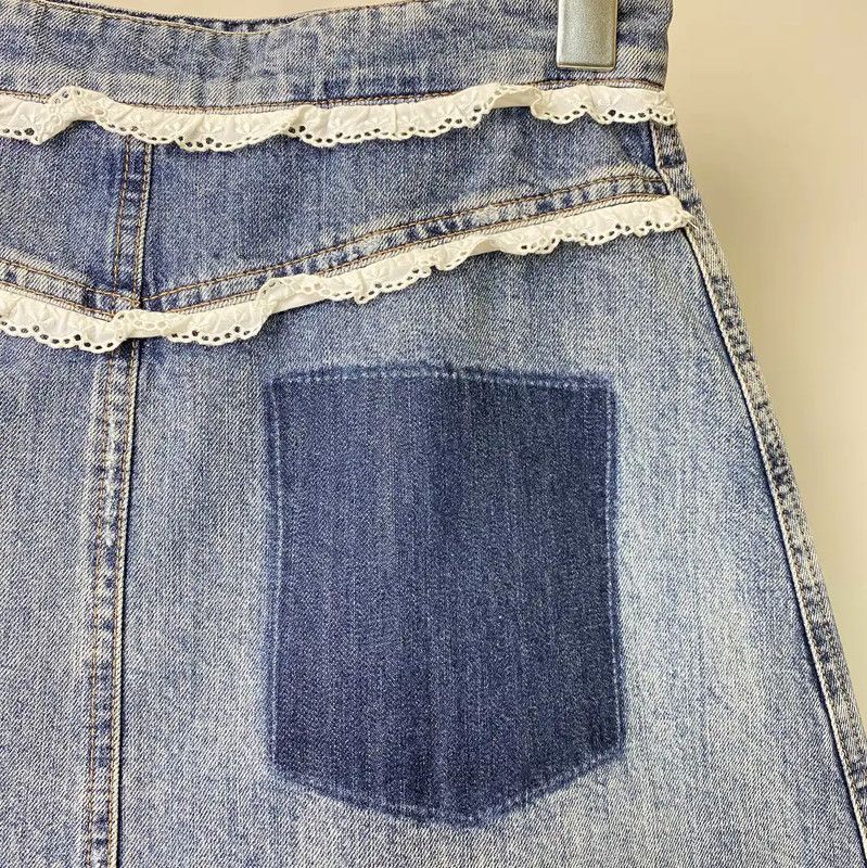Miu Miu Miu Miu Blue Cotton Women's Skirt 0089 Size 23" - 4 Thumbnail