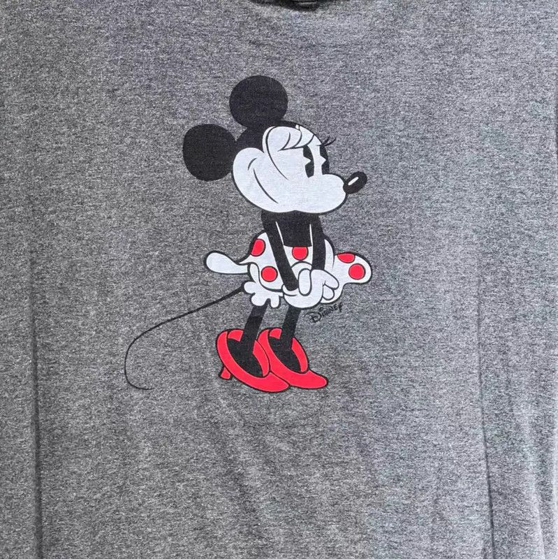 Miu Miu Miu Miu Gray Cotton T-Shirt with Minnie Mouse 0089 Size XS / US 0-2 / IT 36-38 - 2 Thumbnail