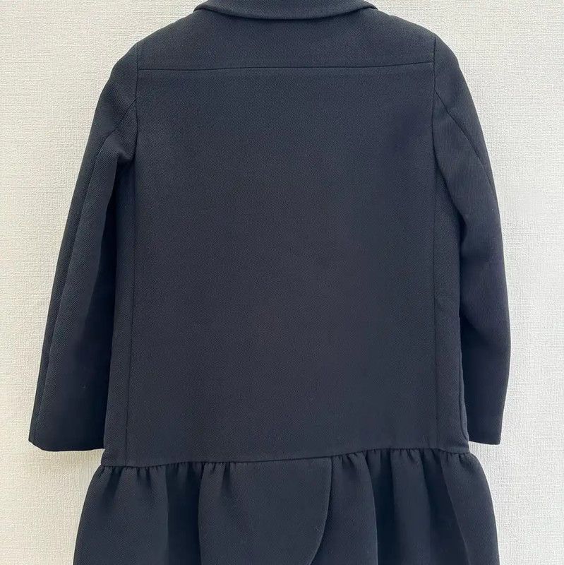 Miu Miu Miu Miu Dark Blue Cotton Mid-Length Coat 0089 Size M / US 6-8 / IT 42-44 - 2 Thumbnail