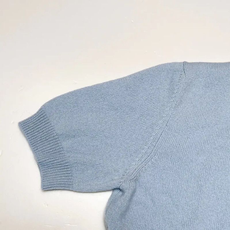 Miu Miu Miu Miu Blue Short Sleeve Summer Sweater 0089 Size S / US 4 / IT 40 - 5 Thumbnail