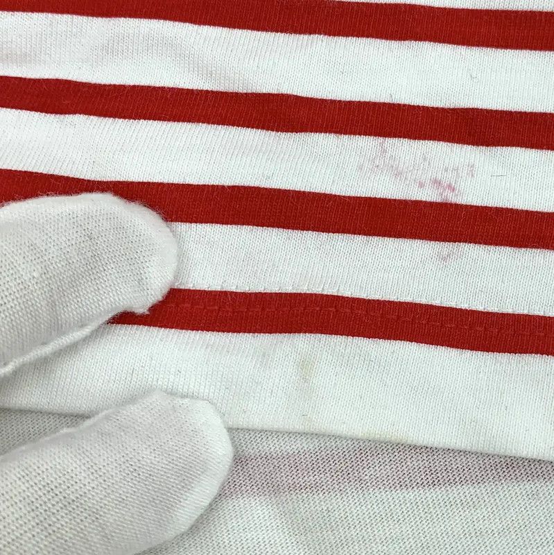 Miu Miu Miu Miu Red Striped Cotton T-Shirt 0089 Size XS / US 0-2 / IT 36-38 - 9 Thumbnail